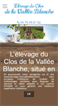 Mobile Screenshot of elevage-closvalleeblanche.fr